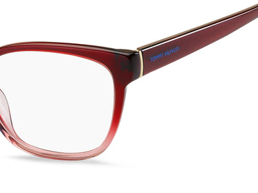 Premium Women Tommy Hilfiger Eyeglasses: TH 1840 - Red - SpecSMART Eye Clinic (Zoom View)